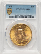 1928 $20 Saint-Gaudens Double Eagle PCGS MS65+ (507503021)