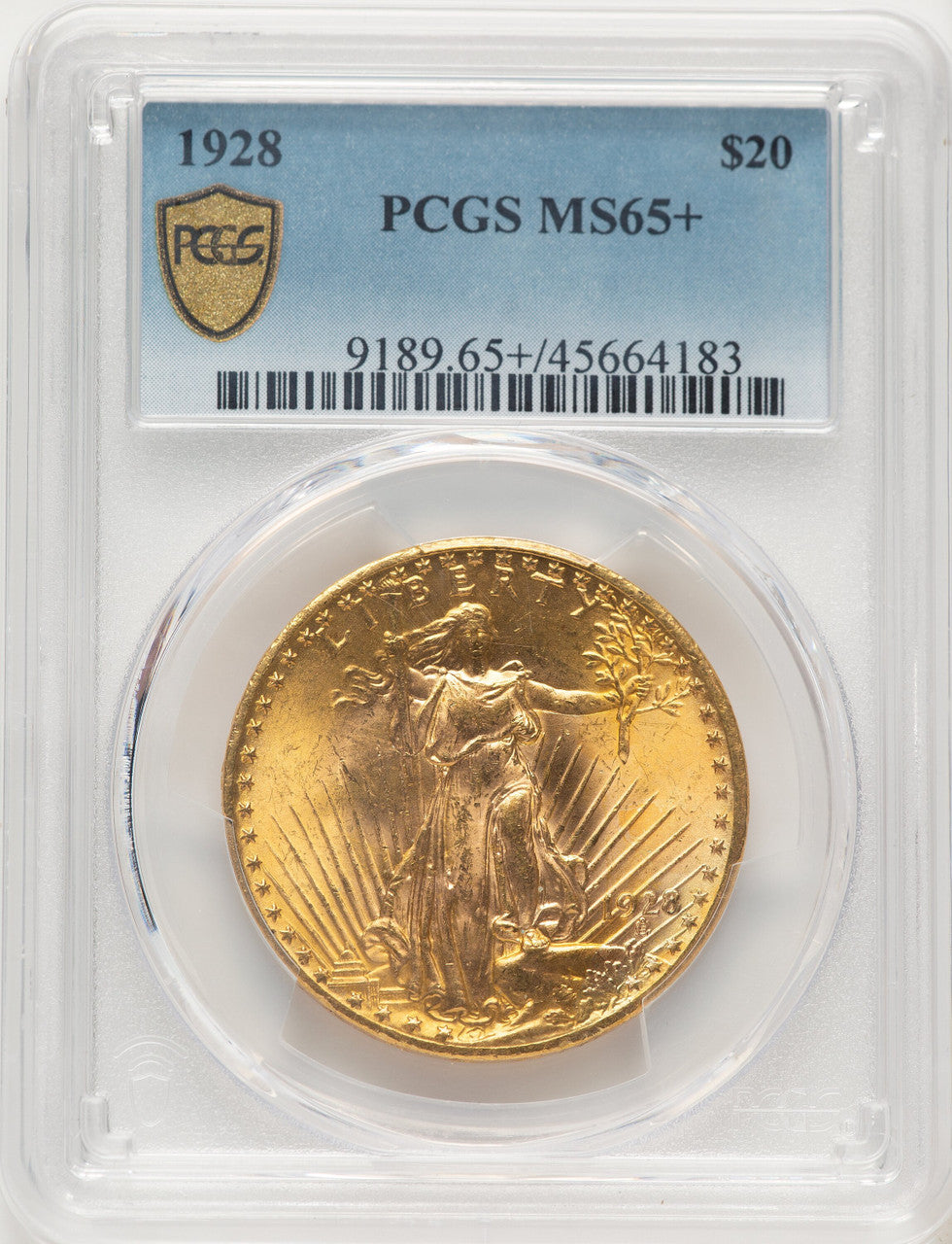 1928 $20 Saint-Gaudens Double Eagle PCGS MS65+ (507503021)