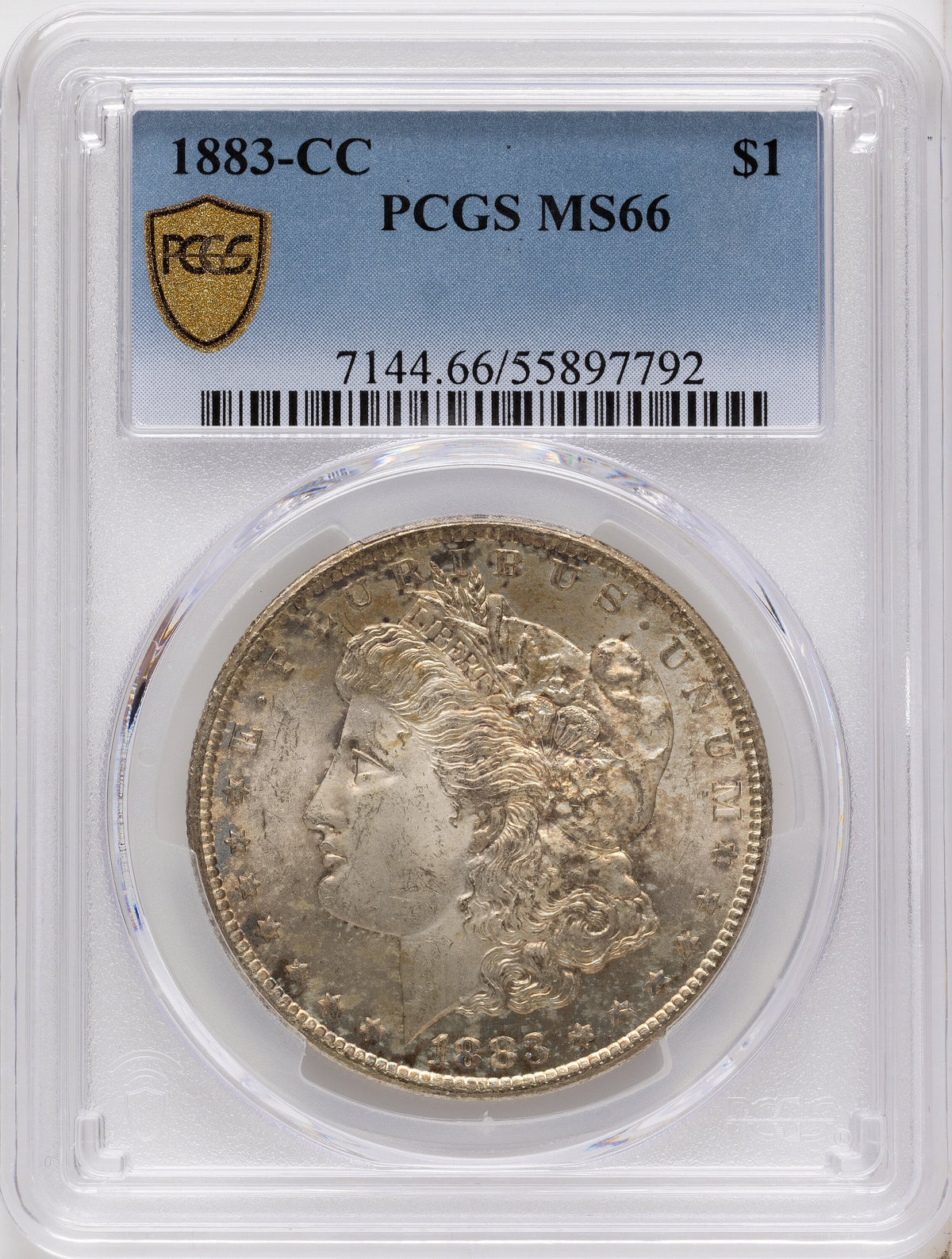 1883-CC Morgan Dollar PCGS MS66
