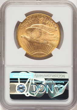 1910-D $20 Saint-Gaudens Double Eagle NGC MS63