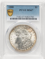 1888 Morgan Dollar PCGS MS67