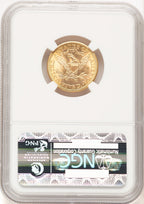 1908 $5 Liberty Liberty Half Eagle NGC MS66 (507604001)