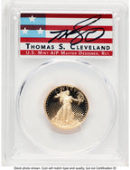 2024-W Proof Gold Eagle 1/4 oz AR Thomas Cleveland Americana PCGS PR70