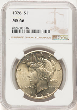 1926 Peace Dollar NGC MS66 (507631011)
