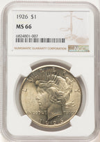 1926 Peace Dollar NGC MS66 (507631011)