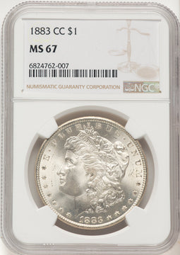 1883-CC Morgan Dollar NGC MS67 (507631032)