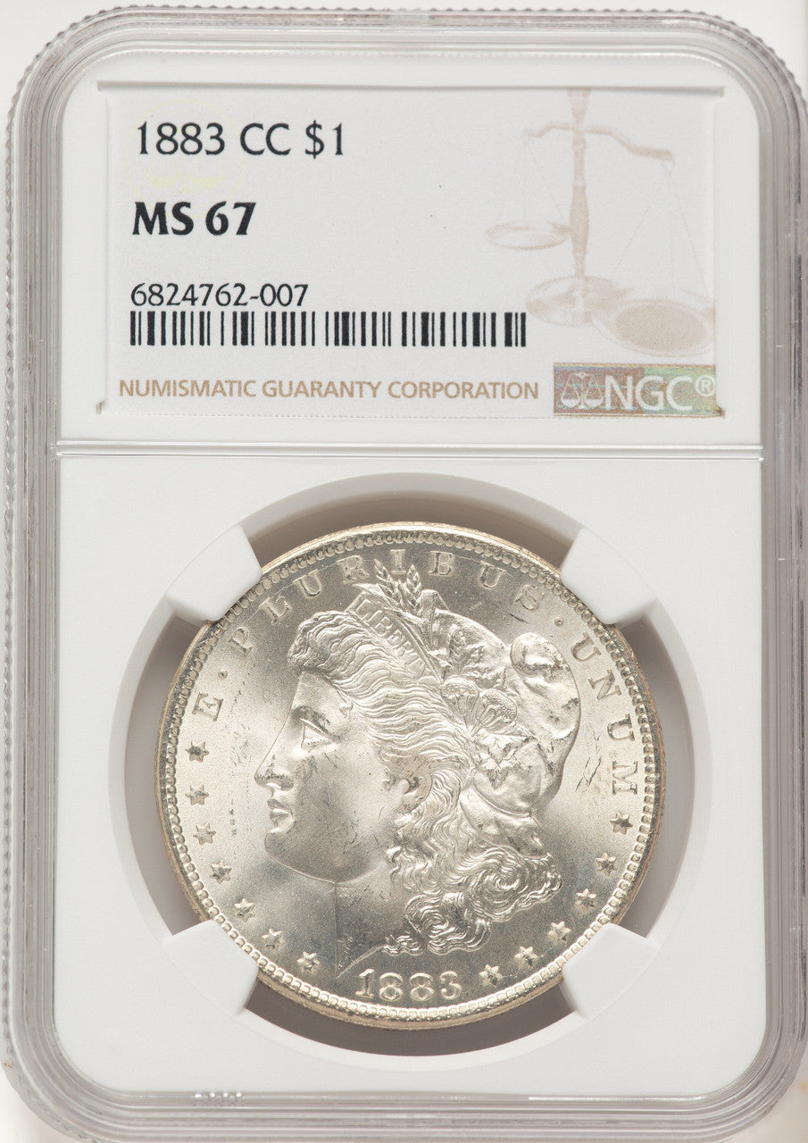 1883-CC Morgan Dollar NGC MS67 (507631032)