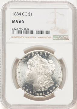 1884-CC Morgan Dollar NGC MS66 (507631034)