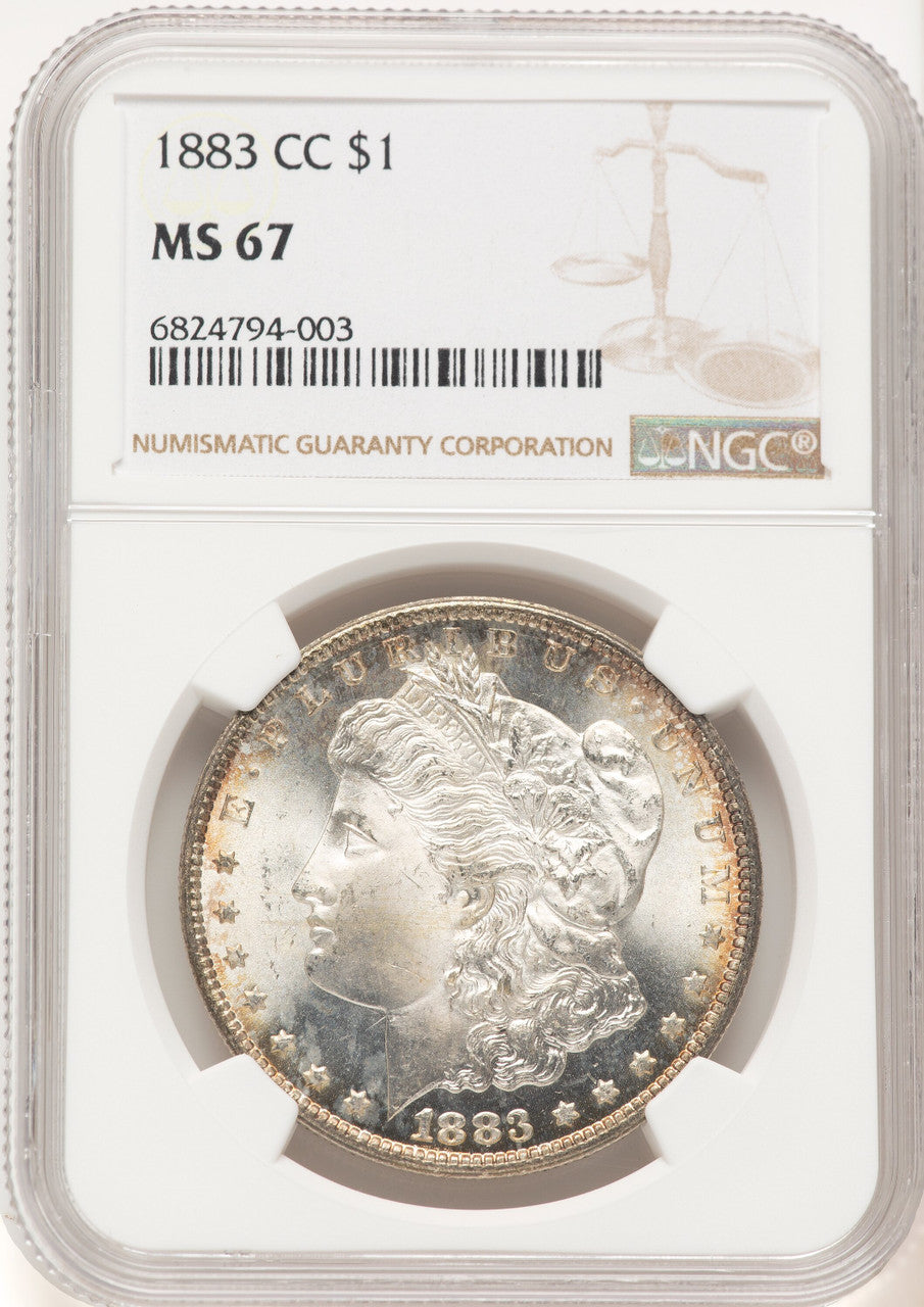 1883-CC Morgan Dollar NGC MS67 (507631037)