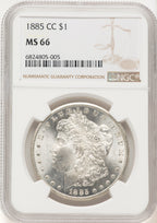 1885-CC Morgan Dollar NGC MS66 (507631038)