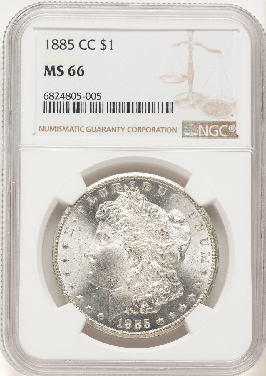 1885-CC Morgan Dollar NGC MS66 (507631038)