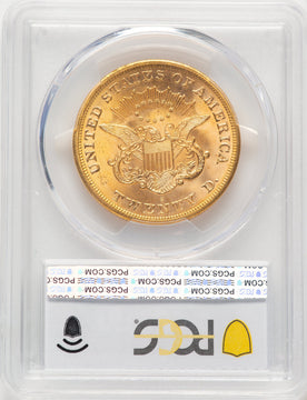 1865-S $20 Liberty Double Eagle PCGS MS65