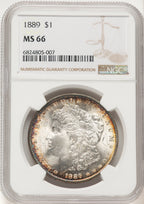 1889 Morgan Dollar NGC MS66 (507631048)