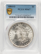 1884-O Morgan Dollar PCGS MS67