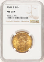 1901-S $10 Liberty Eagle NGC MS65+