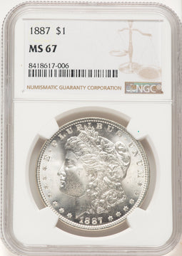 1887 Morgan Dollar NGC MS67 (507638114)