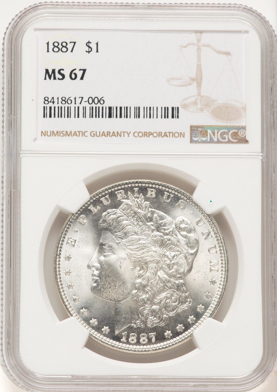 1887 Morgan Dollar NGC MS67 (507638114)