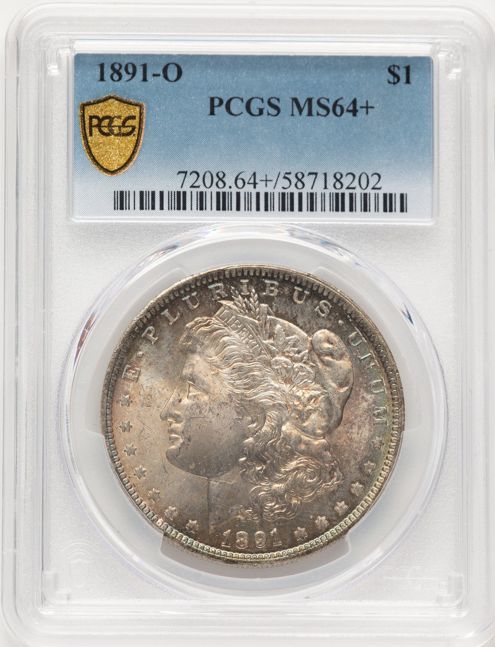 1891-O Morgan Dollar PCGS MS64+
