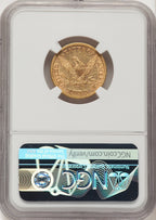 1866-S $5 NO MOTTO Liberty Half Eagle NGC AU53