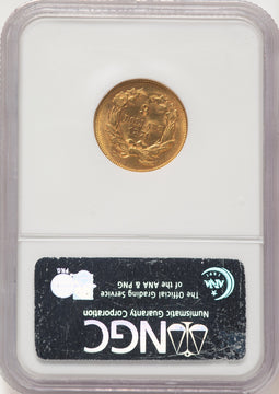 1874 $3 Three Dollar Gold Pieces NGC MS61