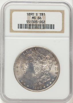 1890-S Morgan Dollar NGC MS66