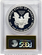 2014-W Proof Silver Eagle 1 oz FS Gold Foil PCGS PR70