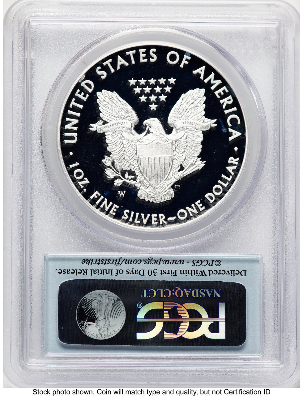 2015-W Proof Silver Eagle 1 oz FS Flag PCGS PR70