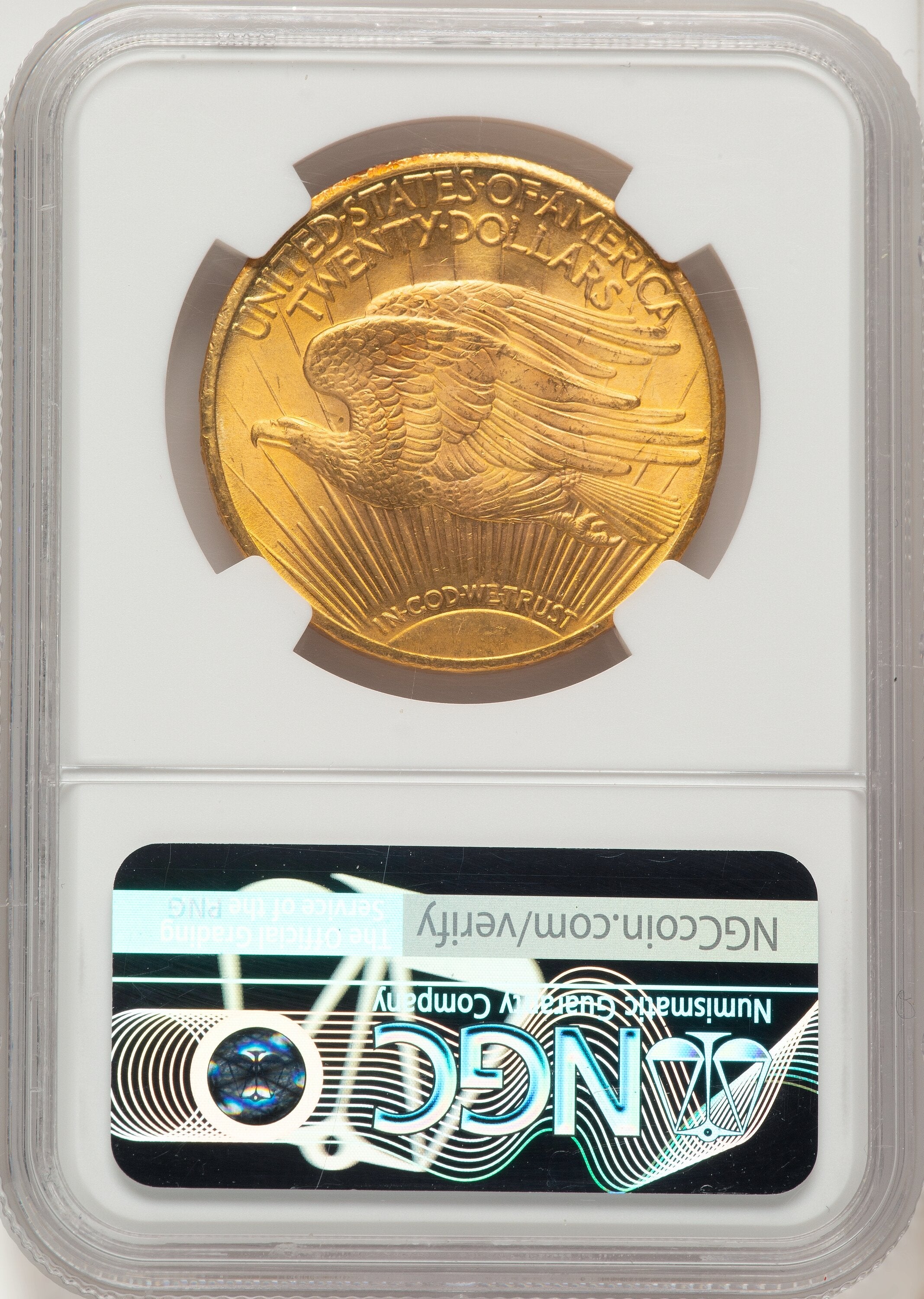 1928 $20 Saint-Gaudens Double Eagle NGC MS66+
