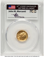 2016-W 10C Mercury Dime 100th Anniversary Gold Centennial FDI John Mercury Dime PCGS MS70 Mercanti