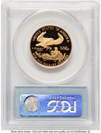 1998-W Proof Gold Eagle 1/2 oz Blue Label PCGS PR70