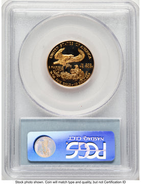 1999-W Proof Gold Eagle 1/4 oz Blue Label PCGS PR70