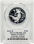 2016-W Proof Platinum Eagle 1 oz FDI John PCGS PR70 Mercanti