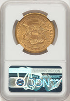 1864-S $20 Liberty Double Eagle NGC AU55
