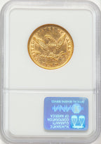 1851 $10 Liberty Eagle NGC AU55