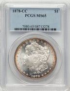 1878-CC Morgan Dollar PCGS MS65