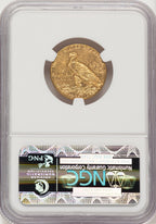 1910 $5 Indian Half Eagle NGC MS63