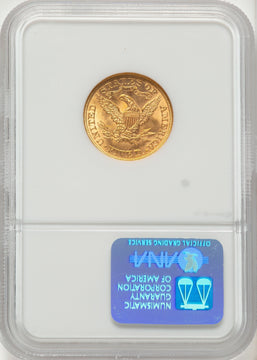 1895 $5 CAC Liberty Half Eagle NGC MS65