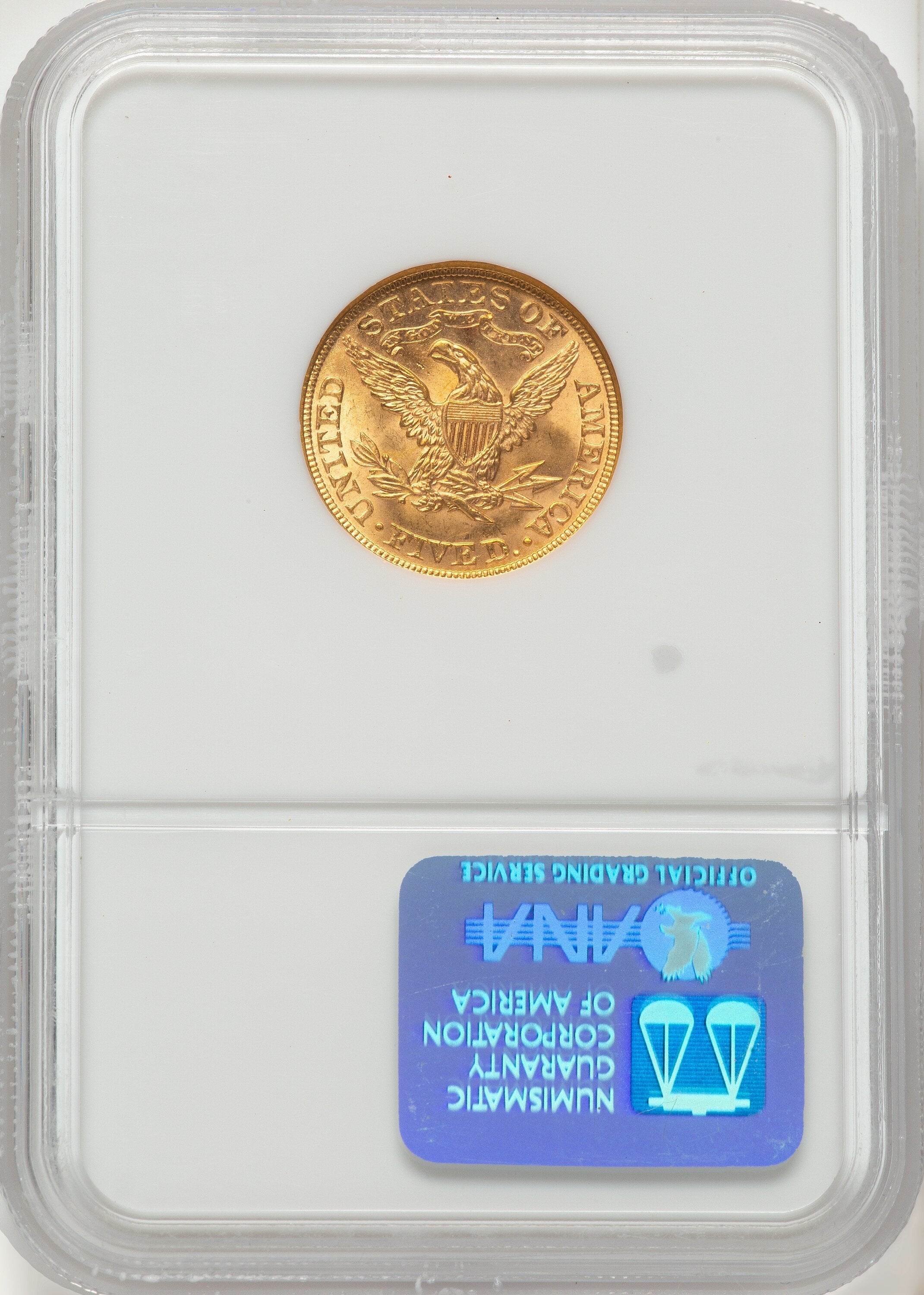 1895 $5 CAC Liberty Half Eagle NGC MS65
