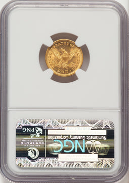 1899 $2.50 CAC Liberty Quarter Eagle NGC MS66