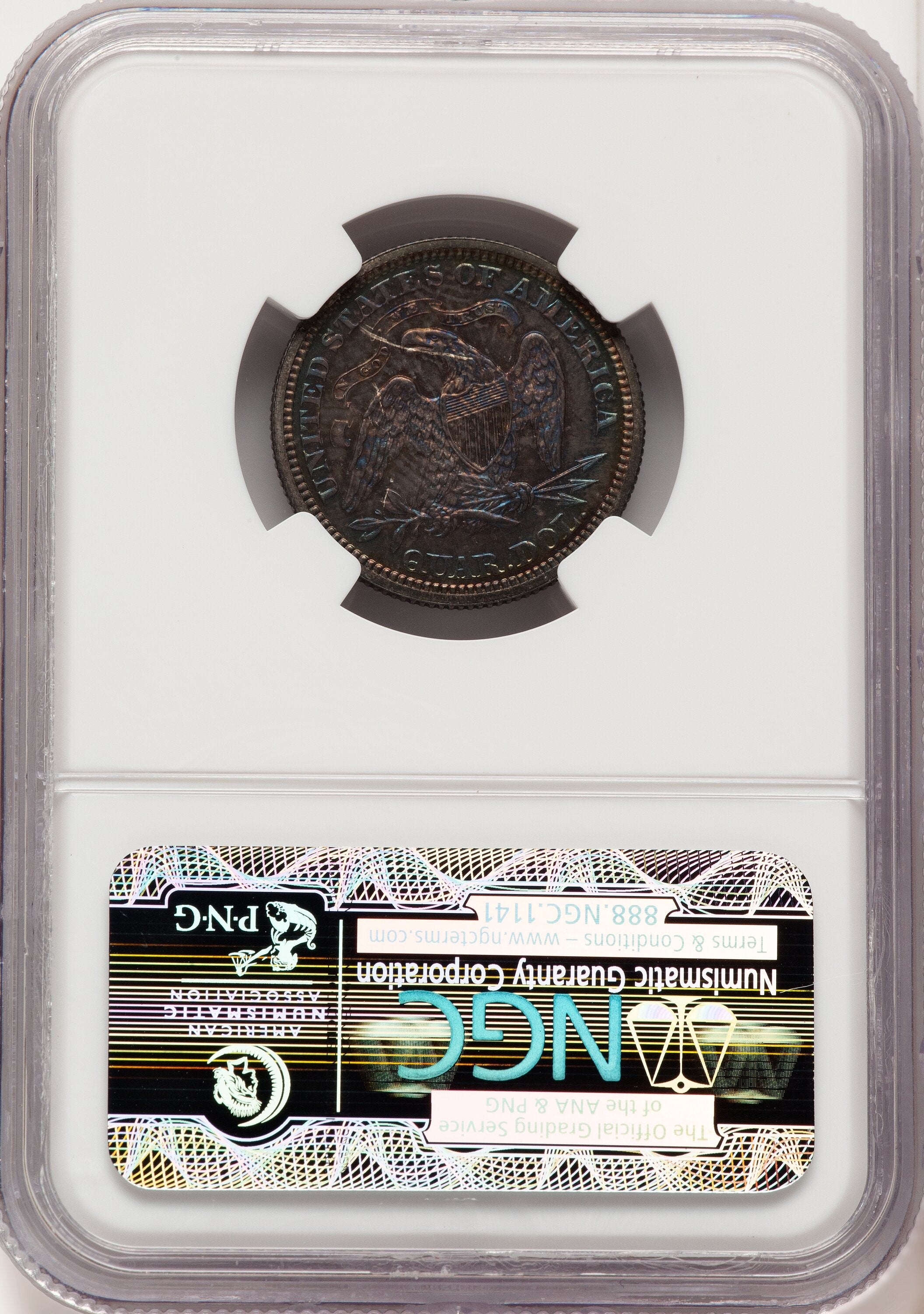 1869 25C Proof Seated Quarter NGC PR66
