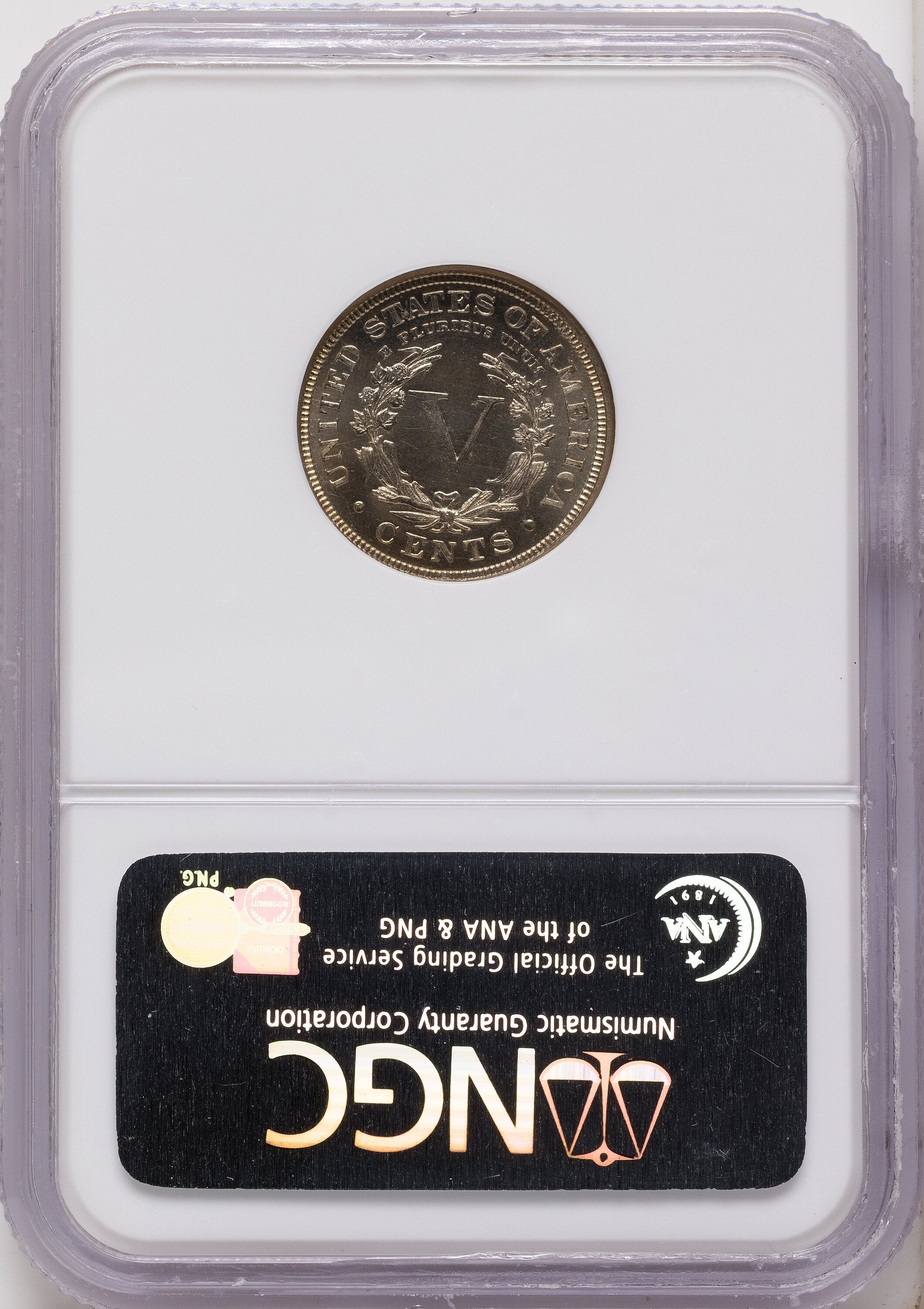 1884 5C Liberty Nickel NGC MS66