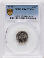 1883 3CN PRCA Proof Three Cent Nickel PCGS PR67