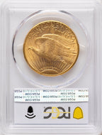 1911-D $20 Saint-Gaudens Double Eagle PCGS MS66