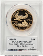 2016-W Proof Gold Eagle 1 oz FS PCGS PR70 Ed Moy