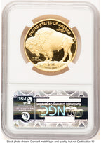 2013-W Proof Gold Buffalo 1 oz ER 100th Anniversary NGC PF70