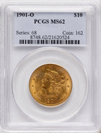 1901-O $10 Liberty Eagle PCGS MS62