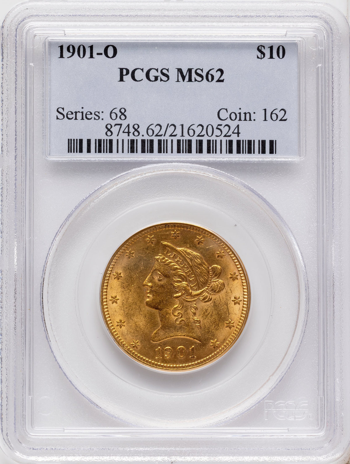 1901-O $10 Liberty Eagle PCGS MS62