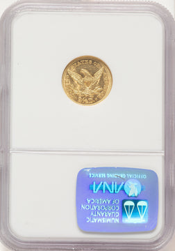 1845 $2.50 Liberty Quarter Eagle NGC MS61