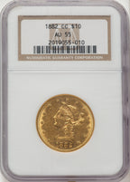 1882-CC $10 Liberty Eagle NGC AU55