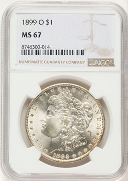 1899-O Morgan Dollar NGC MS67